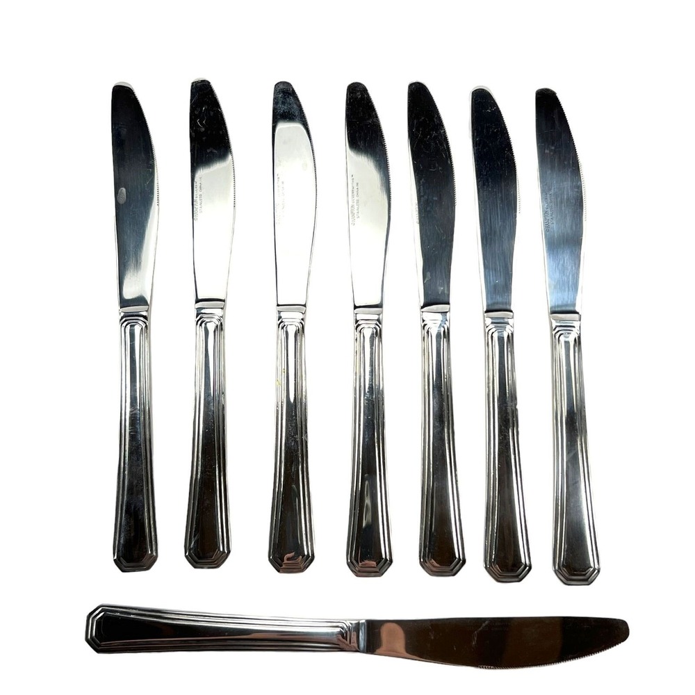 Hampton Silversmiths Dinner Knives 8 Stainless Flatware Extra Replacement HSV188